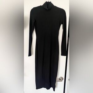 Marine Layer Turtleneck, Black Long Sleeve Dress